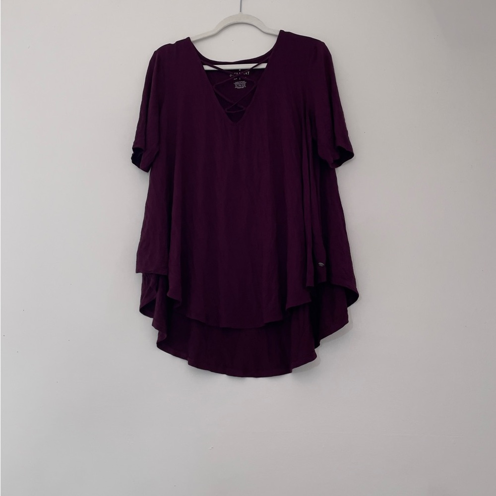American Eagle Soft & Sexy Maroon Top